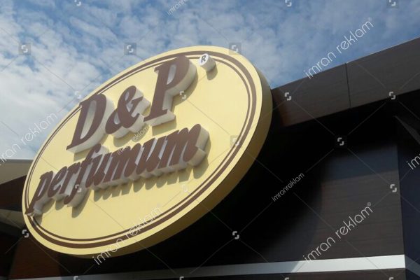 D & P Parfümium Pleksi Kutu Harfli Tabela